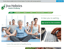 Tablet Screenshot of jivaholistics.com